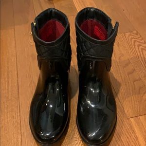 Black Tommy Hilfiger Francie Rain Boots